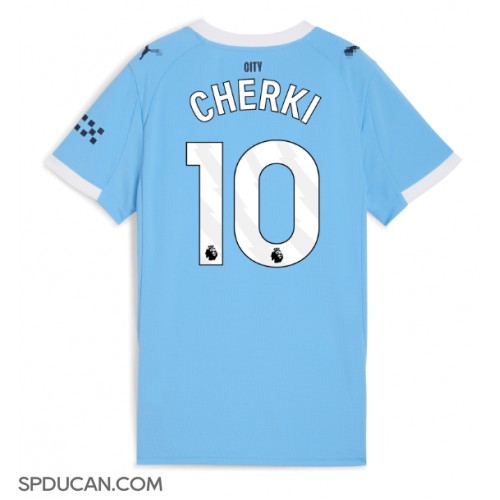 Zenski Nogometni Dres Manchester City Rayan Cherki #10 Domaci 2025-26 Kratak Rukav